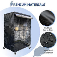 Housse de protection pour cage à oiseaux en fil métallique, idéale pour perroquets, perruches et petits animaux, utilisable en intérieur et en extérieur