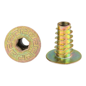 Zinc Alloy Furniture <b>Bolt</b> Flanged Hex Socket 6x15 8x20 For Soft Bed Wood Fastener Right Hand Thread Modern Design - Product Image 3