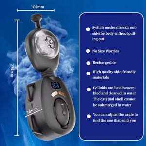 Venta al por mayor Control remoto inalámbrico hombres masturbador usable totalmente automático simulación Vaginal Oral vibrador hombres taza de masturbación - Product Image 6