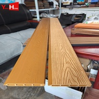 Clôture de jardin en WPC horizontale, panneaux de clôture de sécurité en composite bois-plastique, résistants au vent, pour l'extérieur