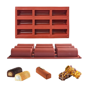 <span class=keywords><strong>Moule</strong></span> à gâteau en <span class=keywords><strong>silicone</strong></span> Twinkie Pan pour mousse cylindrique 3D, moules à pudding DIY, <span class=keywords><strong>moule</strong></span> en <span class=keywords><strong>silicone</strong></span> oblong à 9 cavités pour la pâtisserie - Product Image 6