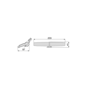 Gemini LED retroilluminato specchio da bagno faretto 233 mm tecnoplastiche verniciato nero IP44 per decorazione bagno-EMUCA 5150014 - Product Image 2