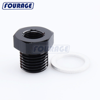 Adaptateur de capteur de pression d'huile en aluminium mâle M16 X 1.5 à femelle 1/8 "NPT Port Reducer Gauge Sensor Adapter for GM LS Series