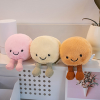 Vente en gros 12cm dessin animé Dessert peluche poupée enfants cadeaux mini tricolore Macaron super doux peluche PP coton jouets écologiques