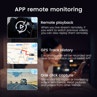 Cámara para Auto A3 4G con Pantalla de 3 Pulgadas, 2K/1440P, WiFi, GPS, Doble DVR, Vista Remota en Vivo, Transmisión de Video en Tiempo Real