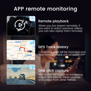 Pantalla de 3 pulgadas A3 4G Dash Cam 2K/1440P WiFi GPS Tracking Dual <span class=keywords><strong>Car</strong></span> DVR Camera Live View Remote View Tracker Cam Live Stream <span class=keywords><strong>Video</strong></span> - Product Image 3