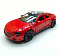 Coche Deportivo Metálico en Bolsa, Modelo de Juguete para Niños, con Puertas que se Abren, Escala 1:36, Unisex