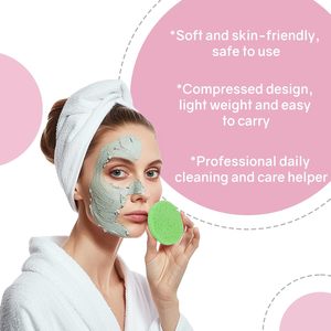 Éponge nettoyante pour le visage, durable, douce, exfoliante, naturelle, biodégradable, écologique, réutilisable, en cellulose, à séchage rapide - Product Image 4