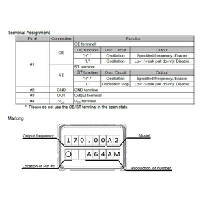Oscilador de Cristal Programable ORIGINAL para SMD5070, 4 Pines, 1.8V, 2.5V, 3.3V, 15PPM, Salida CMOS, Serie SG-8018CA, 0.67MHZ, 170MHZ - Product Image 5