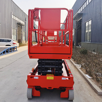Plateforme élévatrice mobile à ciseaux électrique sur roues, batterie au lithium OEM, 8m, 10m, 12m, 14m, 16m, 24V