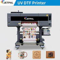 Imprimante jet d'encre UV DTF Jetpal XP600 avec module de marquage à chaud A1 intégré et équipement de plastification entièrement automatique pour autocollants en rouleau