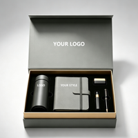 Coffret Cadeau d'Entreprise Personnalisé : Tasse Isotherme en Cuir de Luxe et Carnet à Feuillets Amovibles – Boîte Cadeau Promotionnelle pour Entreprises