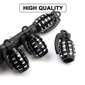 Tapas de válvula de neumático de aleación de aluminio, cubiertas de polvo universales para llanta de rueda, color negro - Product Image 5
