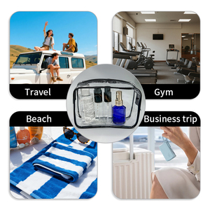 Không Thấm Nước Dây Kéo Trang Điểm <span class=keywords><strong>Pouch</strong></span> Túi Trang Điểm Chuyên Nghiệp Túi Biểu Tượng Tùy Chỉnh Của Phụ Nữ Cá Nhân Du Lịch Rõ Ràng <span class=keywords><strong>PVC</strong></span> Túi Mỹ Phẩm - Product Image 6