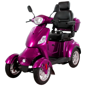 Scooter Elettrico a Quattro Ruote Rosso per Anziani e Disabili, Vendita Diretta dalla Fabbrica 2026, Supporto Campioni, Batteria al Piombo-Acido 20AH - Product Image 4