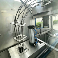 Machine de remplissage d'eau en fût de 5 gallons de haute précision, machine automatique de lavage, remplissage et bouchage d'eau en fût