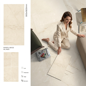 Travertino Classico 900x1800mm Porcelain Glazed Tiles <b>Matte</b> Rustic Finish For Modern Interior Wall And <b>Floor</b> - Product Image 5