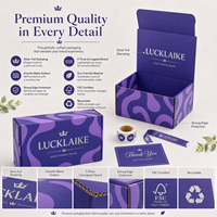 Emballage personnalisé pour le commerce électronique, boîte d'expédition en carton ondulé violet avec logo en feuille d'argent, matériaux recyclés, boîte cadeau pour l'emballage