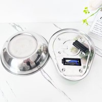Báscula de Cocina de Acero Inoxidable con Recipiente, 1g de Alta Precisión, Pantalla LCD Digital para Alimentos, Repostería y Cocina