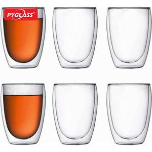 Tasse à café Pyglass (lot de 6) et verres isothermes à <span class=keywords><strong>double</strong></span> <span class=keywords><strong>paroi</strong></span> <span class=keywords><strong>Bodum</strong></span> Pavina (lot de 6) - Product Image 3