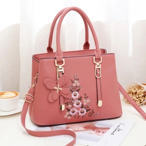 I-0011 Nuova Borsa da Donna alla Moda, Grande Capacità, Ricamata, a Tracolla, <span class=keywords><strong>in</strong></span> Morbida <span class=keywords><strong>Pelle</strong></span>, Semplice, per Signore di Mezza Età - Product Image 2