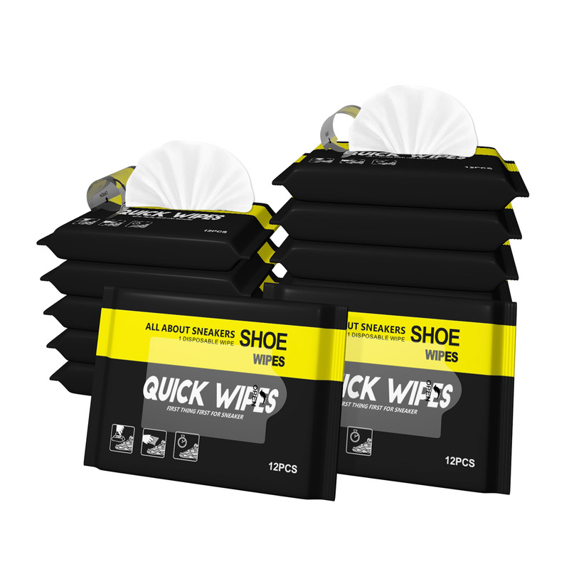 12pcs Quick Cleaning Shoe Wipes Instant
