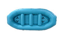 Radeau gonflable en PVC bleu foncé de 3,95 m (13 pieds) pour 8 personnes, résistant à l'usure et aux UV, certifié CE, épaisseur 1,8 mm, pour la dérive