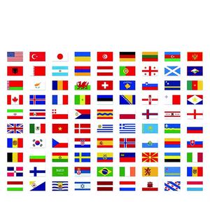 Bandera de Mapa del Mundo Estilo Gallardete de Tela de Poliéster de Doble Cara de 100 g/m², Impresión Digital Ajustable para Decoración de Jardín, Bar o Fiesta - Product Image 3