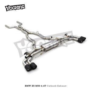 Auto Valvetronic Catback para <span class=keywords><strong>BMW</strong></span> <span class=keywords><strong>X5</strong></span> <span class=keywords><strong>M50</strong></span> 4,4 T G05 2019-2023 SUS304 tubo de escape de acero inoxidable silenciador Catback - Product Image 6