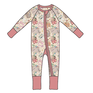 Versandfertige Maßgefertigte Baby-Bambus-Strampler und Schlafanzüge Verschiedene Drucke Gestrickter Stoff Glücksbox Baby-Pyjamas Mystery Box - Product Image 6