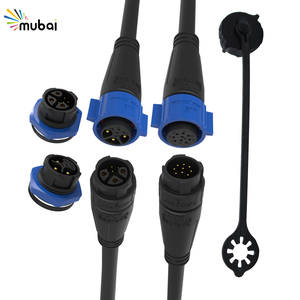 Bayonet nối dây không thấm nước M19 3 + 5 9 pin overmolded lai Cáp IP68 cho ánh sáng sân khấu tín hiệu âm thanh kết nối điện - Product Image 1