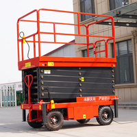 Plateforme élévatrice à ciseaux semi-électrique 8m 10m 12m, élévateur à ciseaux mobile hydraulique manuel