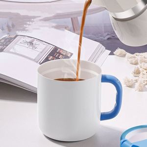 Customizable Logo With Lid Coffee Cup 304 Stainless Steel Coffee Mug With Handle Ceramic Inner Mug Glass Perfume <b>Bottles</b> - Product Image 3