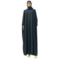 Jilbab pour femmes musulmanes, robe de prière une pièce, abaya à capuche, manches longues, vêtements islamiques, robe noire de Dubaï, robe saoudienne, robe turque, caftan modeste
