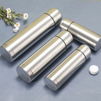 Thermos Fiole À Vide Bouteilles D'eau Isolées Sous Vide Double Paroi En Acier Inoxydable Écologique Haute Qualité En Plein Air 500ml Camping