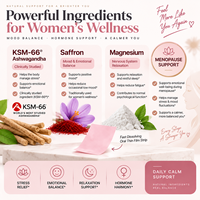 Bandes Orales Équilibrantes pour Femmes : Ashwagandha, Safran, Magnésium – Soutien Apaisant – Marque Privée OEM