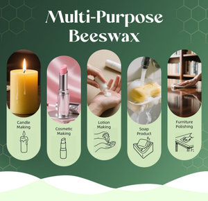 Pastilles de cire d'abeille blanche de 1 à 20 lb, 100 % pures et naturelles, triplement filtrées pour les soins de la peau, du <span class=keywords><strong>visage</strong></span>, du corps et des cheveux, fabrication de crèmes et de savons DIY - Product Image 4