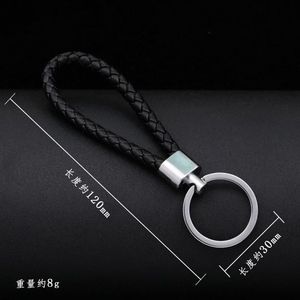 Porte-clés en cuir Xi Peptide, longueur 120 mm, anneau métallique, accessoire pour clés de voiture, style créatif, cadeau - Product Image 1