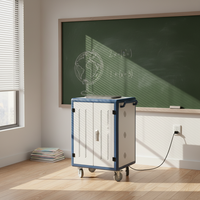 Xcart XC-003F36A Armoire de charge à 36 prises européennes avec cadre en alliage d'aluminium pour ordinateurs portables et tablettes
