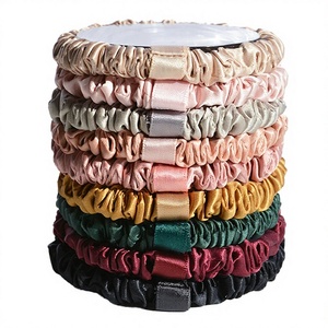 Coleteros de Seda de Morera 100% 6A de Color Sólido, Coleteros de Seda Natural para el Cabello, Coleteros de Seda de Morera al por Mayor, Personalizados OEM - Product Image 3