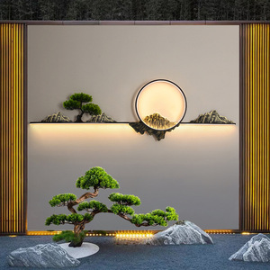 Outdoor Chinese Style <b>Wall</b> Lamp LED Solar Powered Long Strip Waterproof Villa Courtyard Garden <b>Lighting</b> Exterior Background - Product Image 3