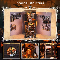 Kit de puzzle en bois Book Nook - Modèle d'étagère miniature 3D, projet de bricolage amusant et idée de cadeau attentionné
