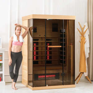 Tam spektrum kızılötesi <span class=keywords><strong>Sauna</strong></span> 1 kişi <span class=keywords><strong>Mini</strong></span> kızılötesi iç mekan <span class=keywords><strong>Sauna</strong></span> odası - Product Image 6
