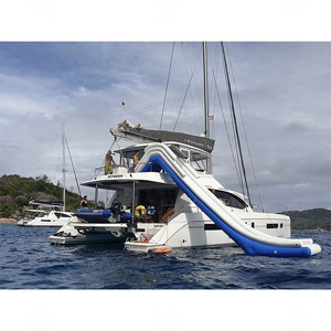 Toboggan aquatique gonflable géant de qualité commerciale sur mesure pour catamaran et divertissement sur yacht de luxe - Product Image 5