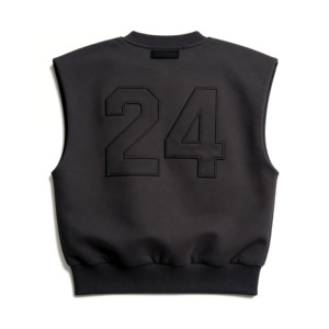 XUFEI T-shirt sans manches brodé <span class=keywords><strong>avec</strong></span> logo personnalisé, design original, coupe ample et carrée, 100% coton côtelé, débardeur pour homme - Product Image 1