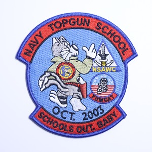 Distintivi Ricamati Personalizzati per Abbigliamento di Squadre Tattiche, Patch TOMCAT Distintivo per Spalla Giacca Squadroni di Caccia USA - Product Image 4