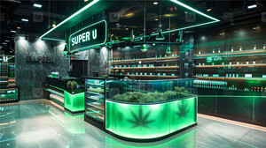 Tùy chỉnh phát triển thuốc lá kính cửa hàng đồ nội thất Cung cấp showroom xì gà wape dispentary hiển thị tủ khói cửa hàng truy cập Mall kiosk - Product Image 5