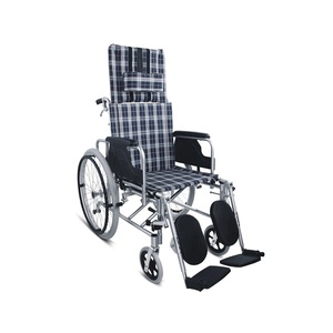 <span class=keywords><strong>Ortopedia</strong></span> médico plegable manual elevar reposapiés con silla de ruedas con respaldo reclinable - Product Image 3