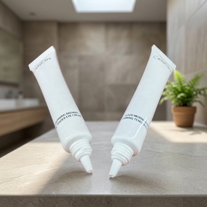 Tube en plastique blanc de 5 ml, 10 ml, 15 ml, 20 ml avec long embout, bouchon intérieur et capuchon à vis, tube vide pour emballage cosmétique de crème pour les yeux - Product Image 5
