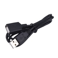 Câble d'extension USB 2.0 noir - Cuivre pur 2M (6FT) Mâle/Femelle pour utilisation informatique
